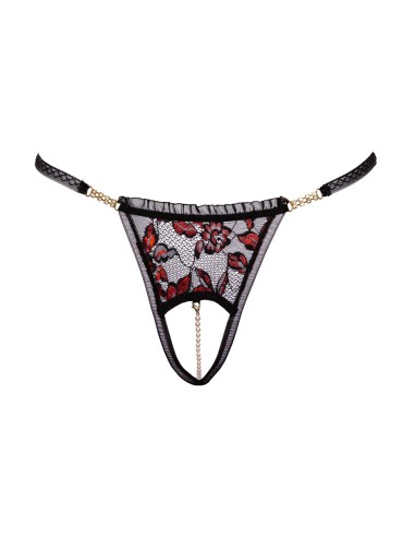 String dentelle ouvert bicolore - Cottelli LINGERIE